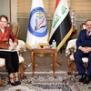 خلال استقباله مسؤولة مكتب حقوق الإنسان يونامي في العراق وزير العدل: أبواب الوزارة مفتوحة لجميع المنظمات للاطلاع على واقع التغييرات في الأقسام السجنية