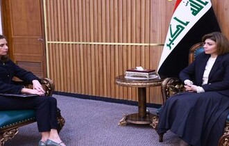 وزيرة الهجرة تبحث مع دبلوماسية امريكية أوضاع النازحين
