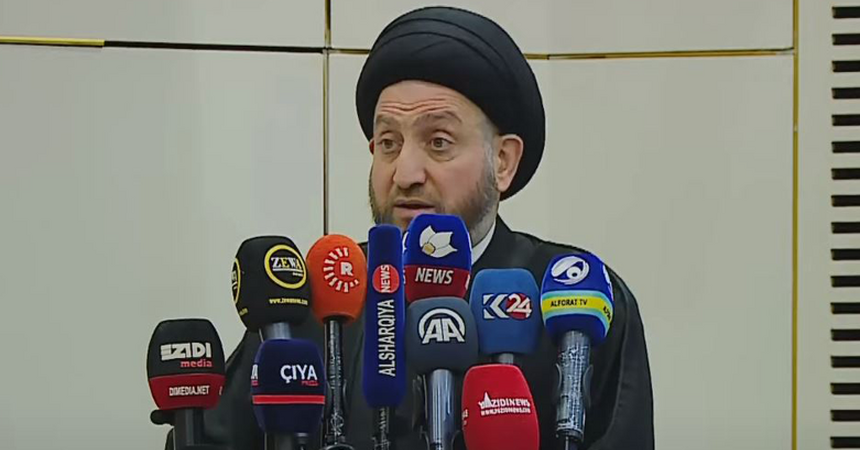 الحكيم يطالب بتنفيذ اتفاق سنجار ويعدّ تأخر عودة النازحين الإيزيديين