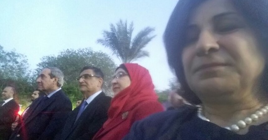 • عيد ميلاد الملكة اليزابيث في السفارة البريطانية والنشيدين الوطنيين البريطاني والعراقي يحيون جلالة الملكة في بغداد