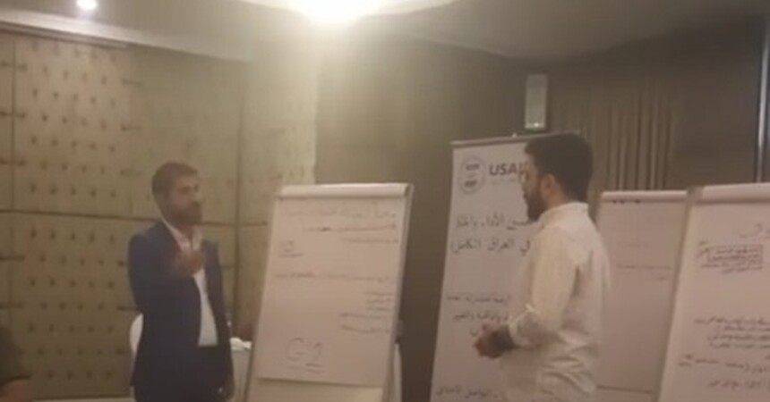 • المهندس لؤي كمال اوراها يشارك عن منظمة حمورابي لحقوق الانسان في ورشة تدريبية لتحسين مهارات التواصل الاجتماعي لتعزيز المساءلة المجتمعية
