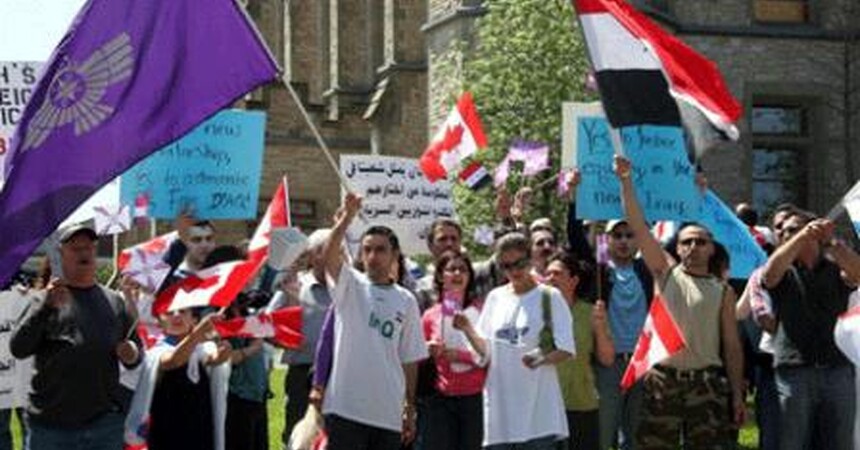 مظاهرة لابناء شعبنا الكلدواشوري في العاصمة الكندية اوتاوا